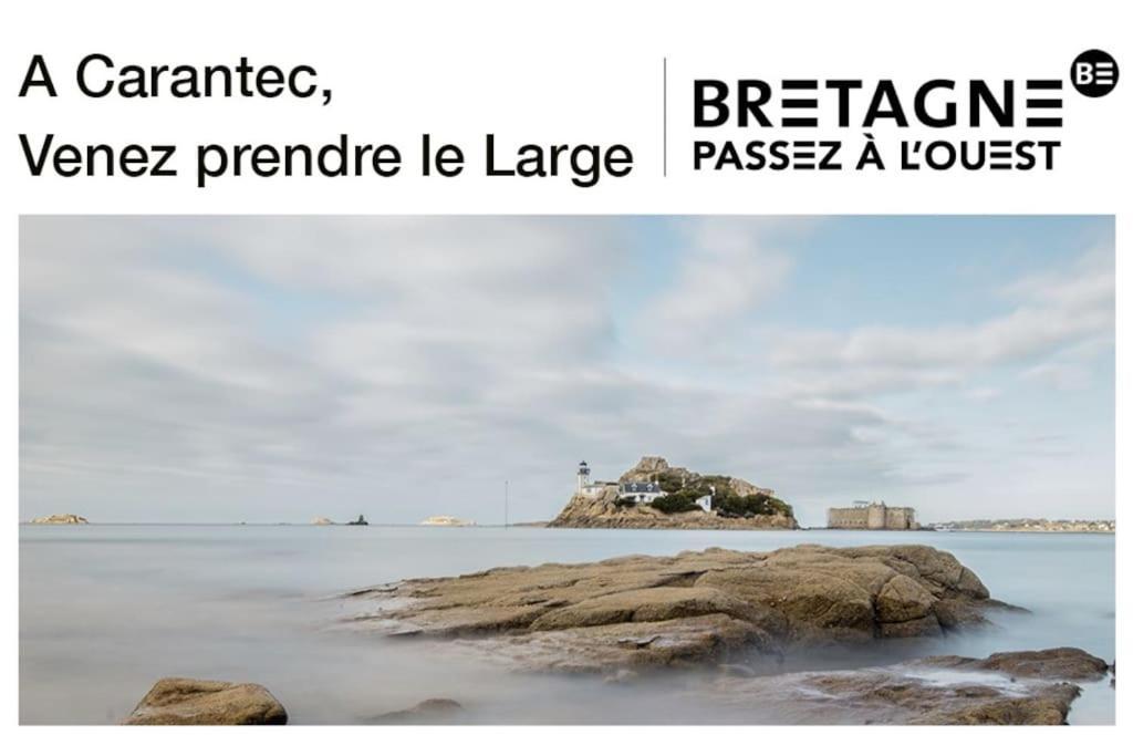 Appartement Vue Sur Mer, 100 M De La Plage Carantec Exterior foto
